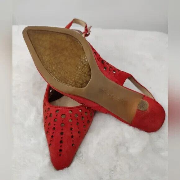 Y2K orange Calvin Klien slingback sz 9 - Picture 6 of 8